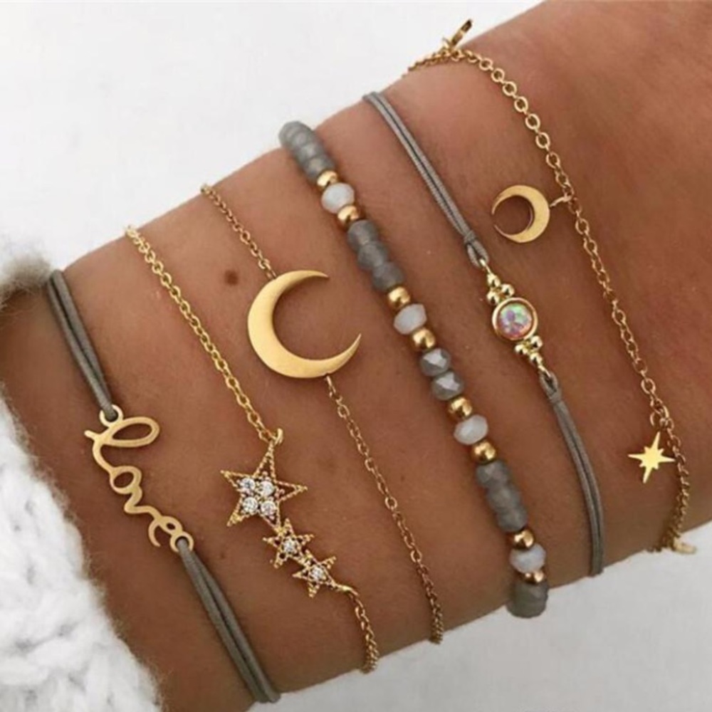 Boho love bracelet set